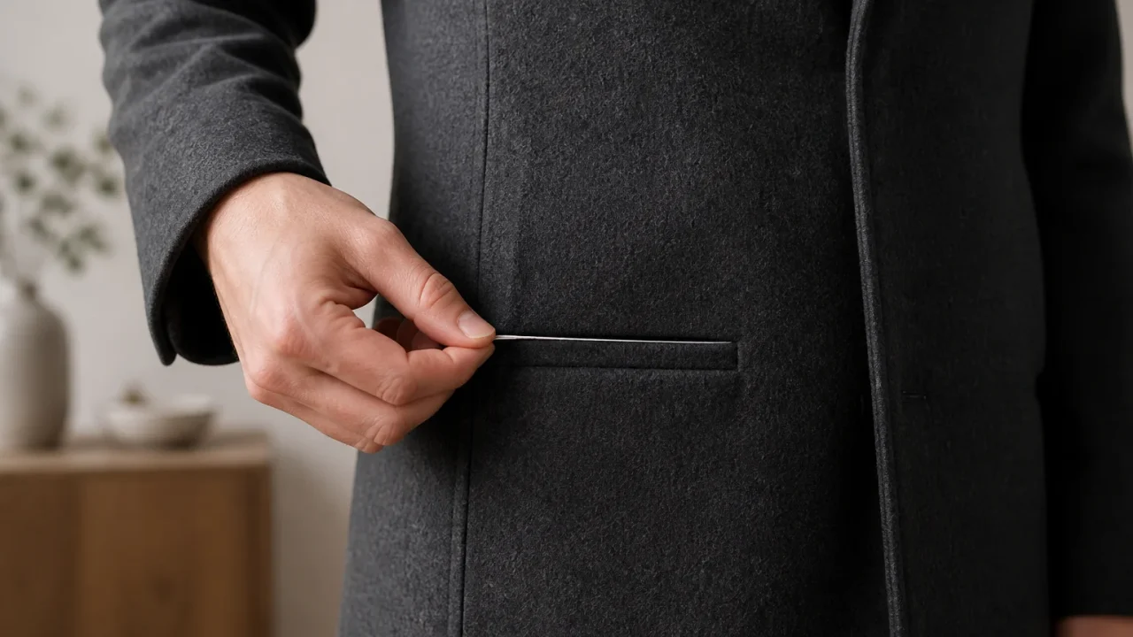 Faut-il découdre les poches de votre manteau ?