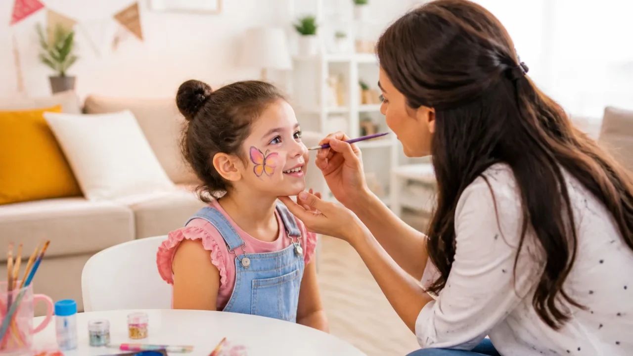 Maquillage enfant : application sûre et créative
