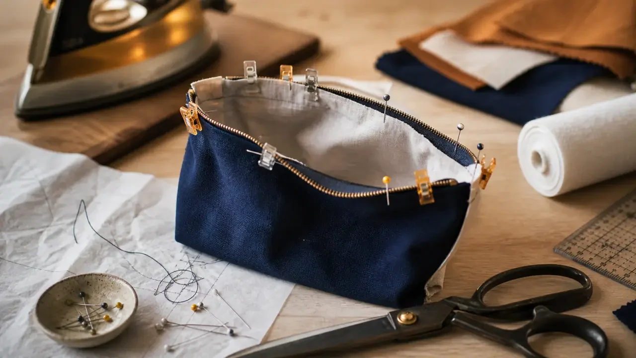 Quel tissu, quel zip, quelles finitions pour coudre une trousse à maquillage ?