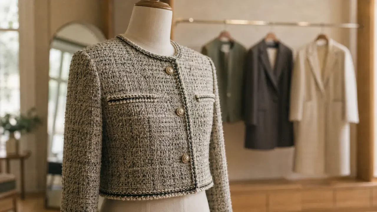 Veste en tweed : choisir la coupe, les finitions et le bon budget